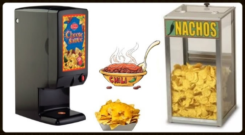 nacho cheese dispenser and chip warmer