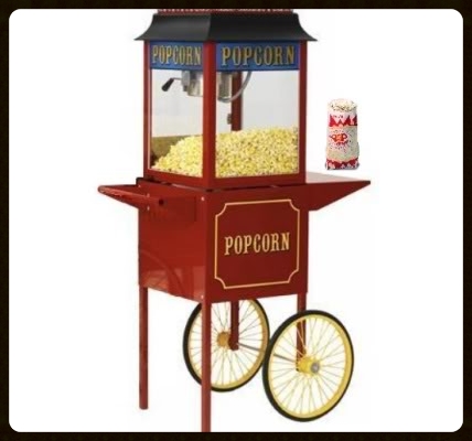 popcorrn machine and cart